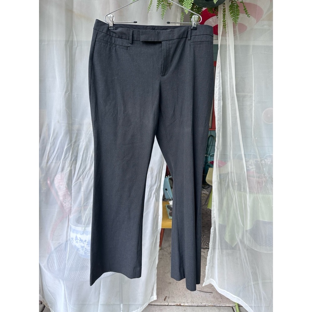 GAP Charcoal pinstripe Modern Boot Trousers